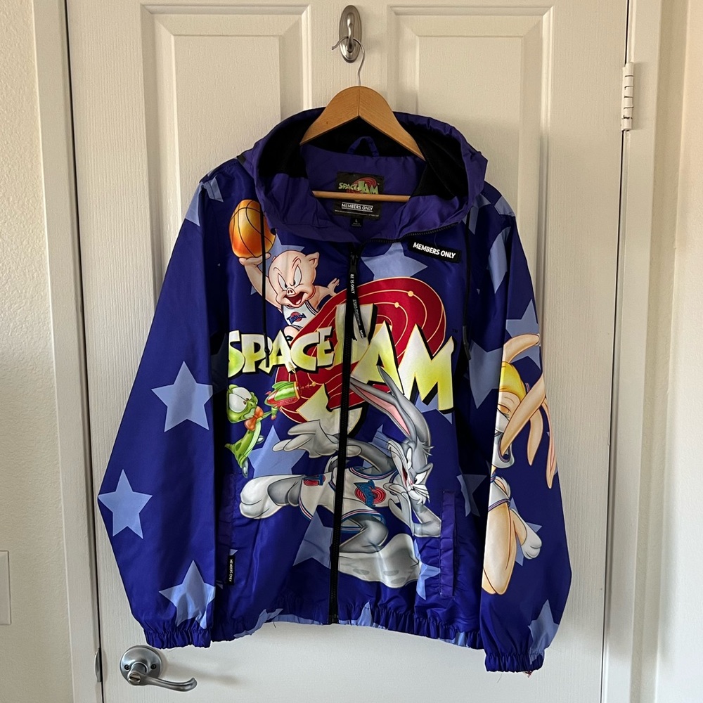 Members Only Space Jam Windbreaker Jacket
